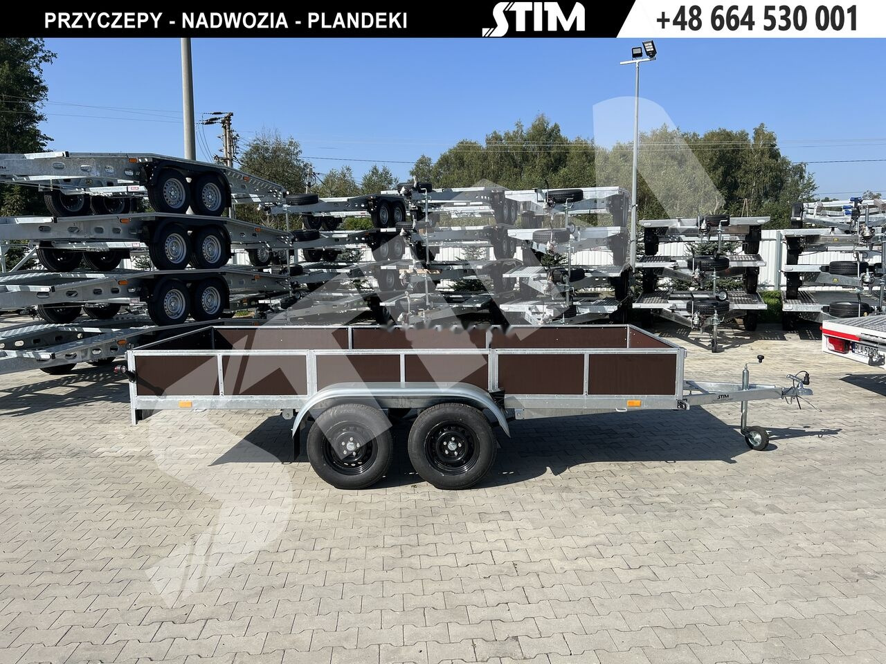 Stim S12-075/4015R + przednia burta otwierana + wzmocniona rama - Reboque para carros: foto 2 Stim S12-075/4015R + przednia burta otwierana + wzmocniona rama - Reboque para carros: foto 2