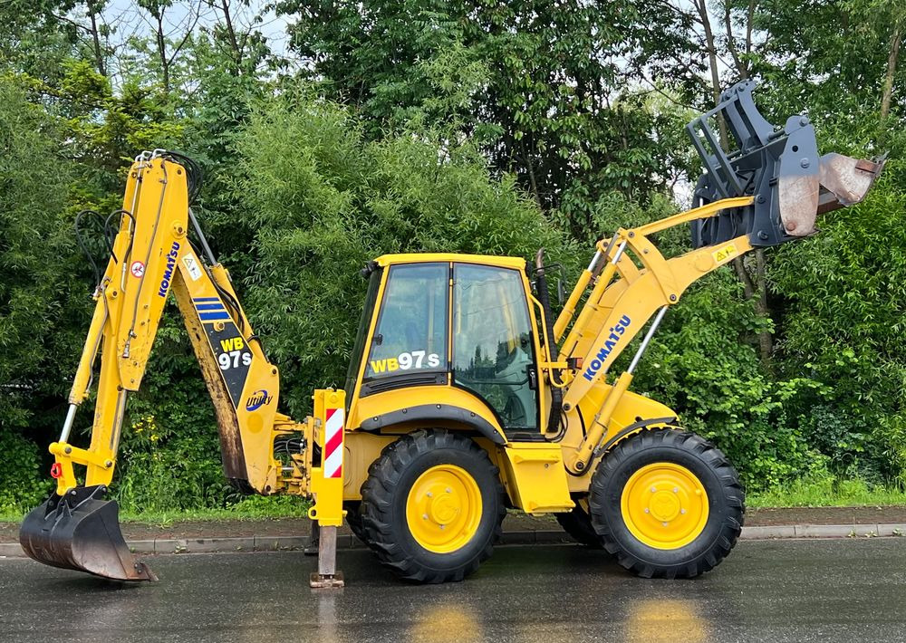 Retroescavadeira Komatsu * Koparko Ładowarka * Komatsu WB 97 S Utility *: foto 15