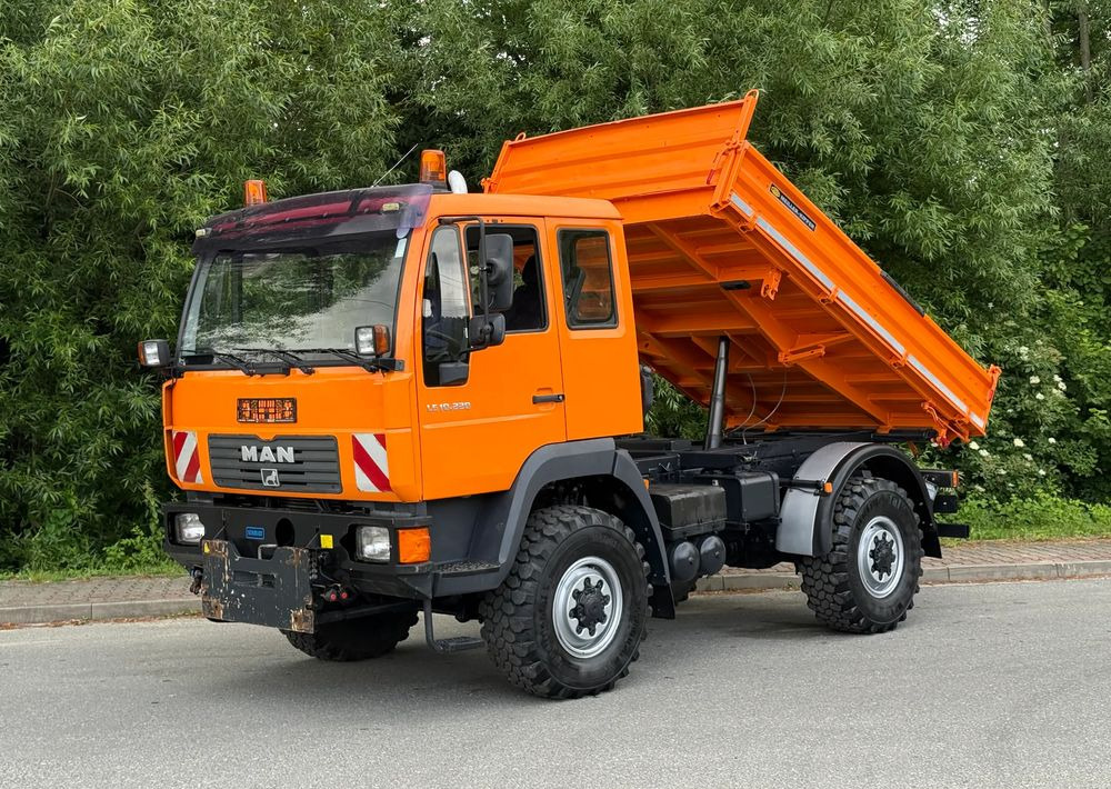 MAN * MAN 10-220 * Kiper Wywrotka Meiller * 4x4 * Zimowe Utrzymanie * Unimog * - Caminhão basculante: foto 1 MAN * MAN 10-220 * Kiper Wywrotka Meiller * 4x4 * Zimowe Utrzymanie * Unimog * - Caminhão basculante: foto 1