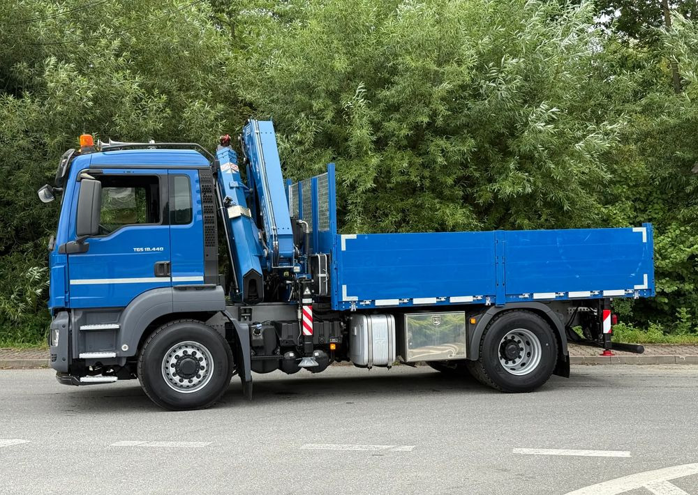 Camião de caixa aberta/ Plataforma, Caminhão grua nuevo MAN * MAN 18.440 TGS * 4x4 * HDS Fassi F215 * Sprowadzony * 95 000 KM ! * Stan Jak Nowy: foto 8