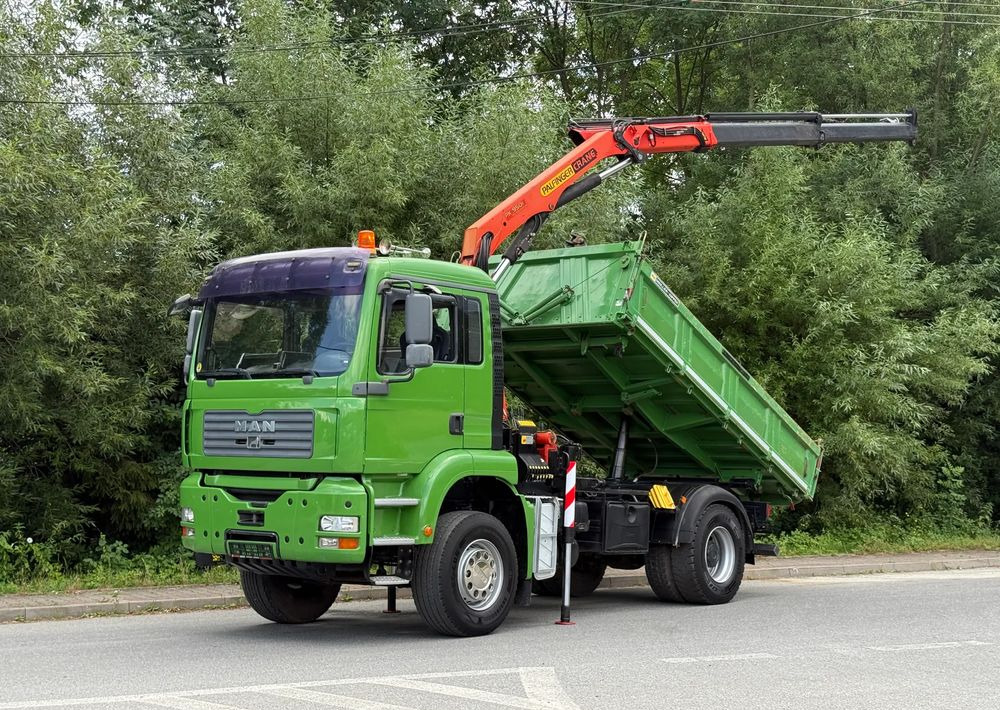 MAN * MAN TGA 18-360 * Kiper Wywrotka * 4x2 * Kran Palfinger PK 9501 Sprowadzony - Caminhão basculante: foto 1 MAN * MAN TGA 18-360 * Kiper Wywrotka * 4x2 * Kran Palfinger PK 9501 Sprowadzony - Caminhão basculante: foto 1
