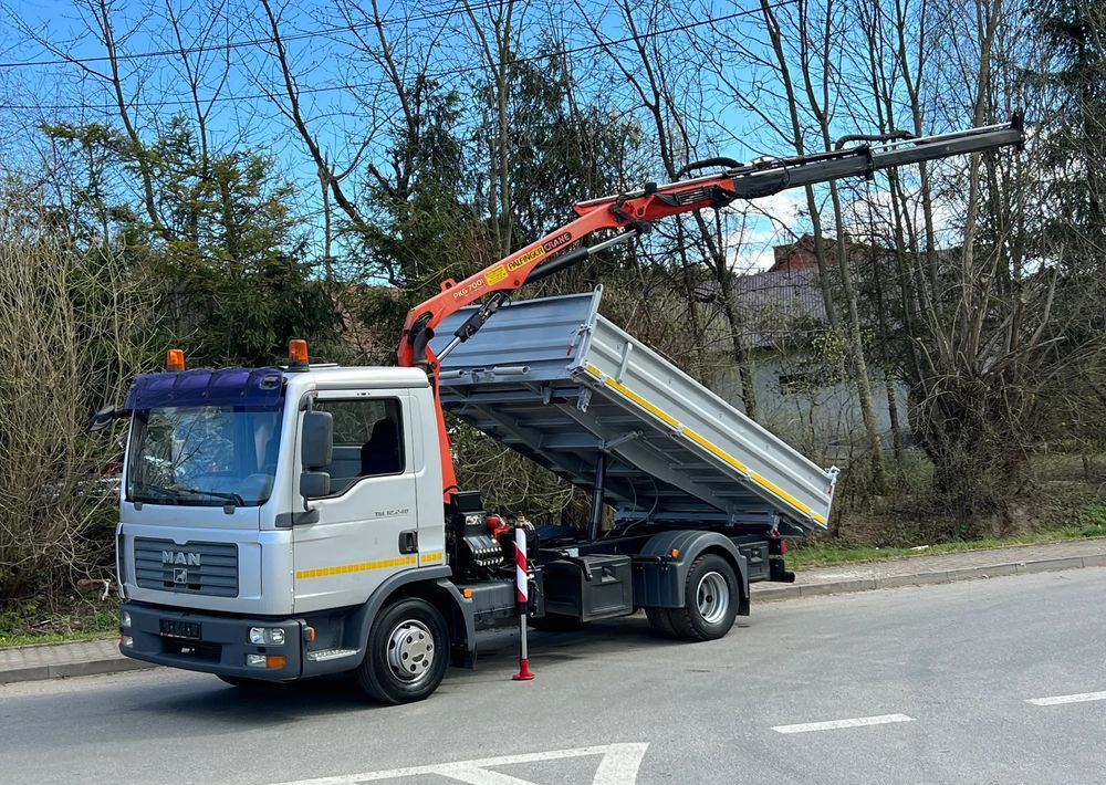 MAN MAN TGL 12-240 Kiper Wywrotka 4x2 Kran PALFINGER PK 12500 BARDZO DOBRY STAN - Caminhão basculante: foto 1 MAN MAN TGL 12-240 Kiper Wywrotka 4x2 Kran PALFINGER PK 12500 BARDZO DOBRY STAN - Caminhão basculante: foto 1