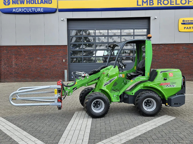 Mini carregadeira de esteiras Avant Mini-shovel 735i Rental met Kemp balenklem: foto 9