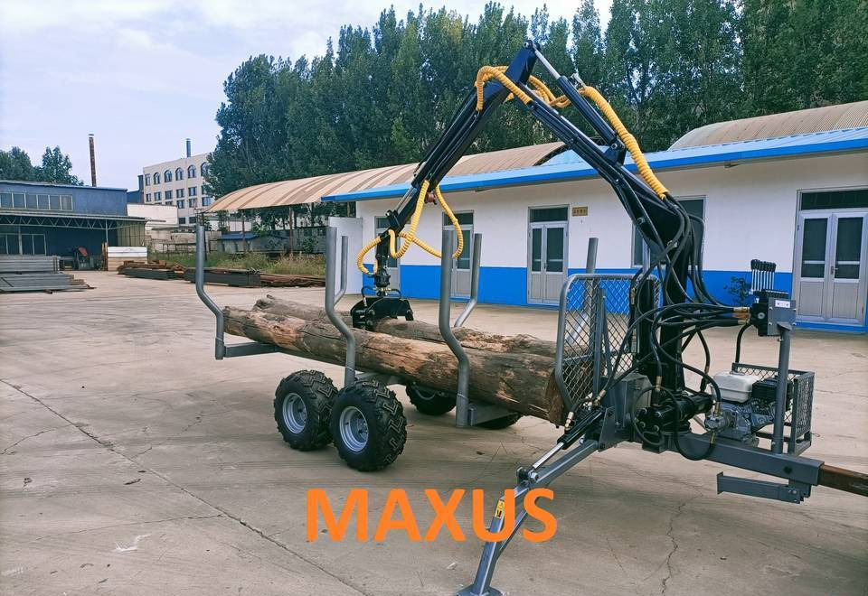 NEW MAXUS 3T Forest Trailer 3.8m Crane Warranty | НОВА лісова прицепа 3Т Кран 3,8м MAXUS Гарантія - Reboque florestal: foto 1 NEW MAXUS 3T Forest Trailer 3.8m Crane Warranty | НОВА лісова прицепа 3Т Кран 3,8м MAXUS Гарантія - Reboque florestal: foto 1