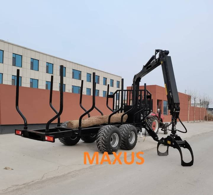 Reboque florestal nuevo NEW MAXUS 6 TON Trailer + Crane 4.2 m Warranty | НОВА прицепа 6 ТОН + Кран 4,2 м MAXUS Гарантія: foto 6
