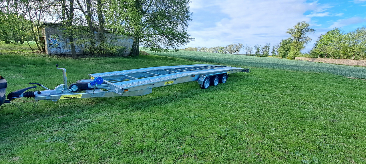 LAWETA Z NAJAZDAMI NA 2 AUTA 8,5x2M DMC 3500, 3 OSIE / CAR TRANSPORTER WITH RAMPS FOR 2 CARS 8.5x2M DMC 3500, 3 AXLES - Reboque transporte de veículos: foto 3 LAWETA Z NAJAZDAMI NA 2 AUTA 8,5x2M DMC 3500, 3 OSIE / CAR TRANSPORTER WITH RAMPS FOR 2 CARS 8.5x2M DMC 3500, 3 AXLES - Reboque transporte de veículos: foto 3