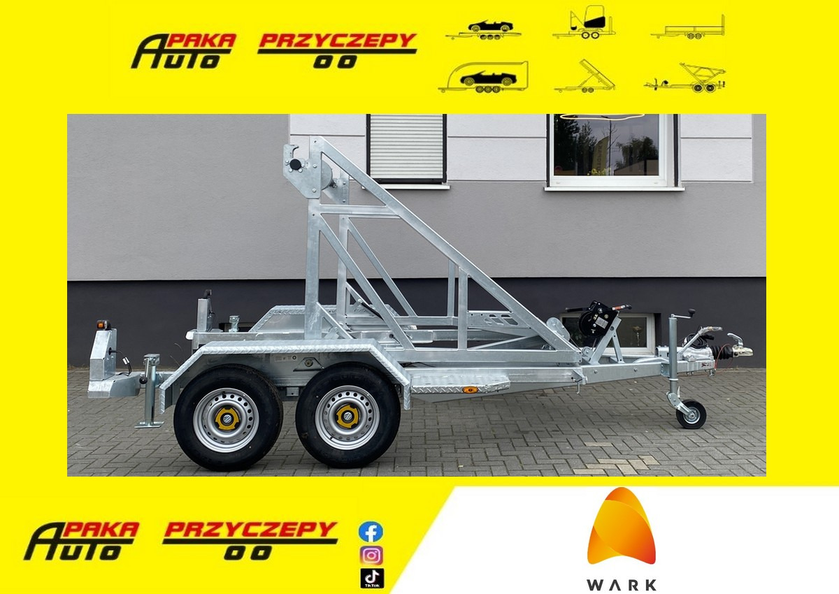 PRZYCZEPA WARK KABLOWA Z WCIĄGARKĄ RĘCZNĄ, DMC 3500 KG / WARK Cable Trailer with Manual Winch, DMC 3500 KG - Reboque para bobinas: foto 1 PRZYCZEPA WARK KABLOWA Z WCIĄGARKĄ RĘCZNĄ, DMC 3500 KG / WARK Cable Trailer with Manual Winch, DMC 3500 KG - Reboque para bobinas: foto 1