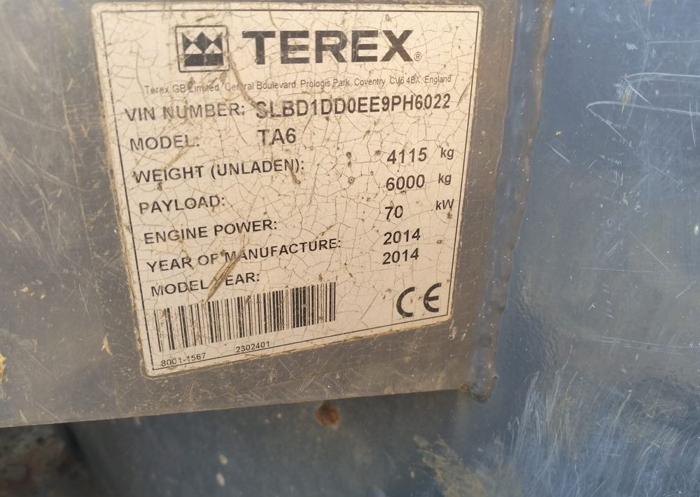 Dumper Terex TA6: foto 7