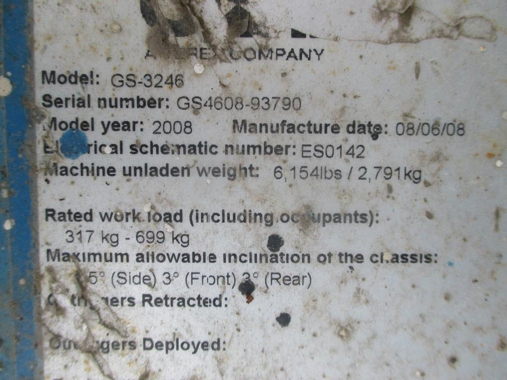 Plataforma de Tijera/ Plataforma de tesoura Genie GS 3246: foto 9