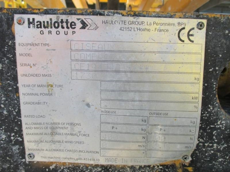 Plataforma de Tijera/ Plataforma de tesoura Haulotte Compact 8: foto 14