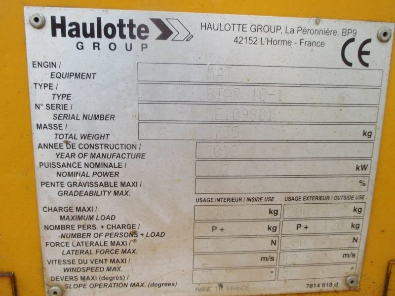 Plataforma de mastro vertical Haulotte Star 10: foto 7