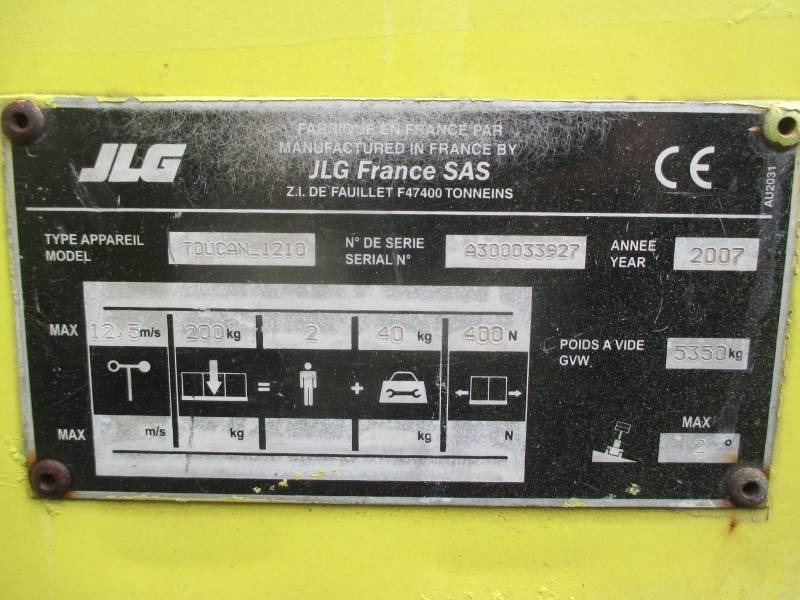 Plataforma articulada JLG Toucan 1210: foto 12