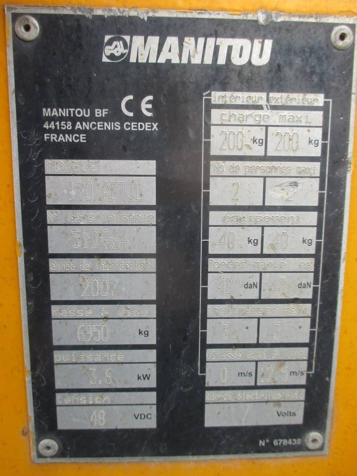 Locação de Manitou 170 AETJL Manitou 170 AETJL: foto 15 Locação de Manitou 170 AETJL Manitou 170 AETJL: foto 15