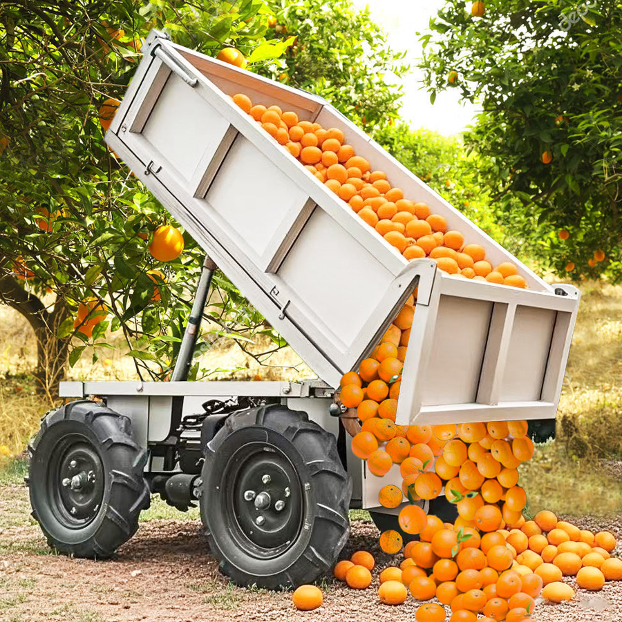 LEZUM Electric Remote Control Transporter Agricultural Orchard Farm Electric Utv Dump Trailer Material Handling Equipment All Terrain Transport Vehicle - Reboque basculante agrícola: foto 4 LEZUM Electric Remote Control Transporter Agricultural Orchard Farm Electric Utv Dump Trailer Material Handling Equipment All Terrain Transport Vehicle - Reboque basculante agrícola: foto 4