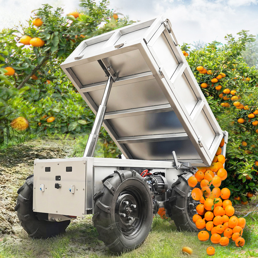 LEZUM Electric Remote Control Transporter Agricultural Orchard Farm Electric Utv Dump Trailer Material Handling Equipment All Terrain Transport Vehicle - Reboque basculante agrícola: foto 5 LEZUM Electric Remote Control Transporter Agricultural Orchard Farm Electric Utv Dump Trailer Material Handling Equipment All Terrain Transport Vehicle - Reboque basculante agrícola: foto 5