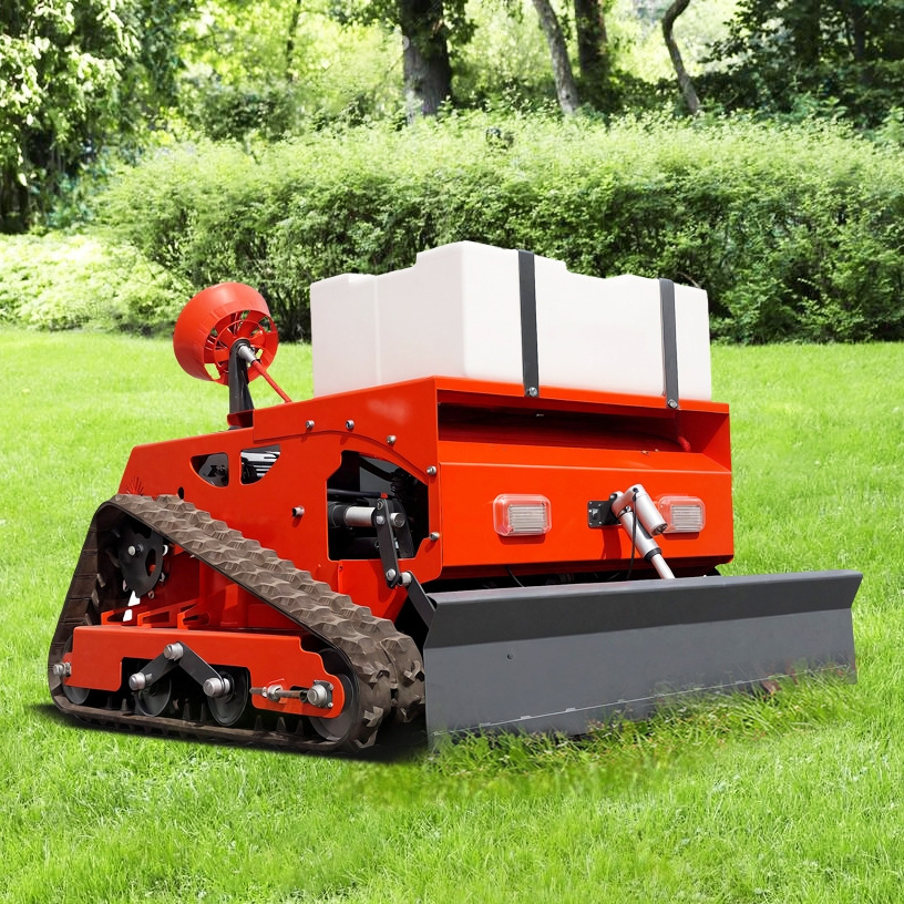 Cortador de grama nuevo LEZUM LD1000 Multi-function remote control lawn mower Track crawler gasoline gas All-terrain Agricultural Sprayers Pesticide spraying lawn mower for sale: foto 6 Cortador de grama nuevo LEZUM LD1000 Multi-function remote control lawn mower Track crawler gasoline gas All-terrain Agricultural Sprayers Pesticide spraying lawn mower for sale: foto 6