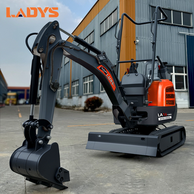 LADYS LA16Pro Mini Excavator Digger Miniexcavadora EPA Kubota Engine Mini Excavator For Sale With Mini Excavator Attachment Set - Mini escavadeira: foto 1 LADYS LA16Pro Mini Excavator Digger Miniexcavadora EPA Kubota Engine Mini Excavator For Sale With Mini Excavator Attachment Set - Mini escavadeira: foto 1