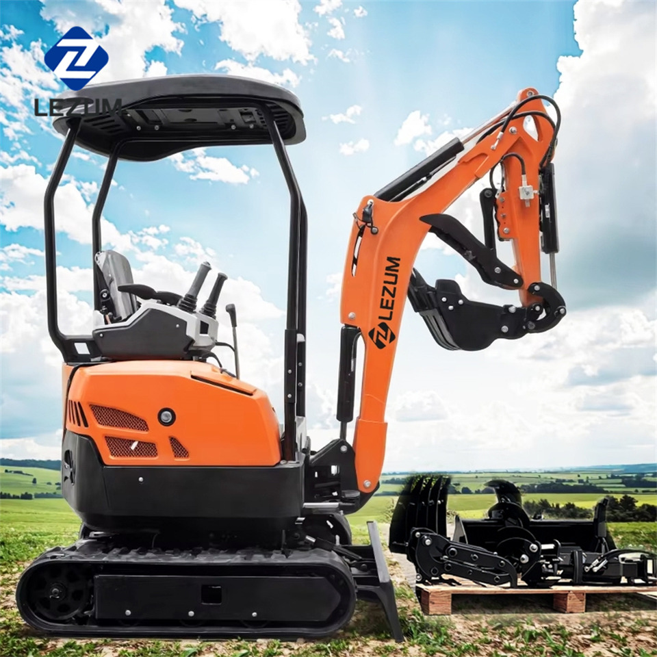 LEZUM DY18 Mini Excavator Digger Miniexcavadora EPA Kubota Engine Mini Excavator For Sale With Mini Excavator Attachment Set - Escavadora de rastos: foto 2 LEZUM DY18 Mini Excavator Digger Miniexcavadora EPA Kubota Engine Mini Excavator For Sale With Mini Excavator Attachment Set - Escavadora de rastos: foto 2
