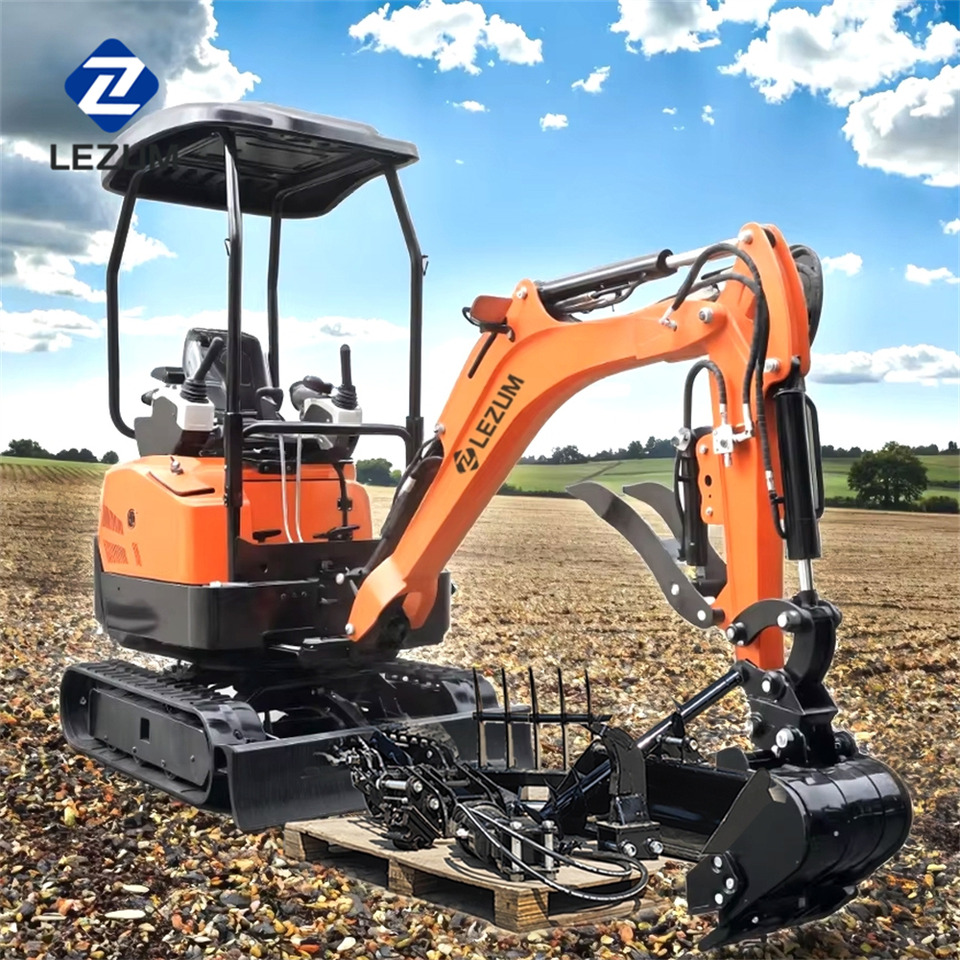 LEZUM DY18 Mini Excavator Digger Miniexcavadora EPA Kubota Engine Mini Excavator For Sale With Mini Excavator Attachment Set - Escavadora de rastos: foto 1 LEZUM DY18 Mini Excavator Digger Miniexcavadora EPA Kubota Engine Mini Excavator For Sale With Mini Excavator Attachment Set - Escavadora de rastos: foto 1