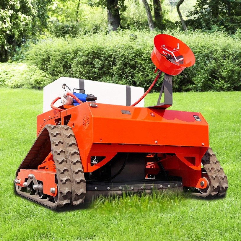 LEZUM LD1000 Electric Remote Control Multi-Function Lawn Mower All-Terrain Agricultural Sprayers Pesticide Spraying Mower Gas Gasoline Track Crawler Lawn Mower - Cortador de grama: foto 4 LEZUM LD1000 Electric Remote Control Multi-Function Lawn Mower All-Terrain Agricultural Sprayers Pesticide Spraying Mower Gas Gasoline Track Crawler Lawn Mower - Cortador de grama: foto 4