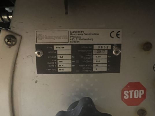 SCIE DE CARRELAGE HUSQVARNA TS230F - Ferramenta/ Equipamento: foto 5 SCIE DE CARRELAGE HUSQVARNA TS230F - Ferramenta/ Equipamento: foto 5