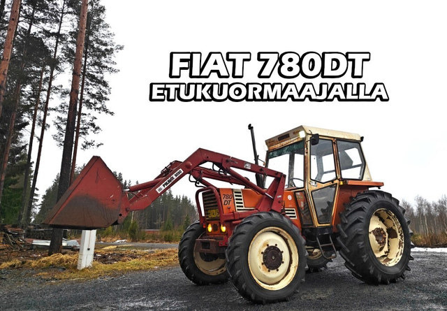 Fiat 780DT etukuormaajalla - Trator: foto 1 Fiat 780DT etukuormaajalla - Trator: foto 1