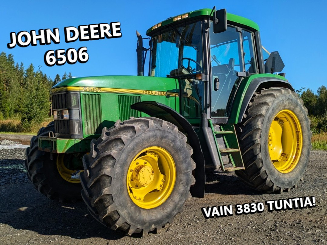 JOHN DEERE 6506, 3800h ajettu, upeakuntoinen kone, katso video! - Trator: foto 1 JOHN DEERE 6506, 3800h ajettu, upeakuntoinen kone, katso video! - Trator: foto 1