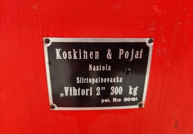 Vihtori 2 siirtopainovaaka - Equipamento de pós-colheita: foto 3 Vihtori 2 siirtopainovaaka - Equipamento de pós-colheita: foto 3