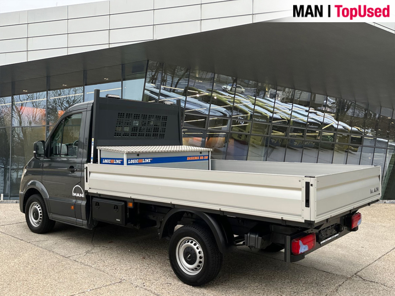 MAN TGE 3.140 4X2F SB, Automatic, Flat bed Klima ZV - Furgão caixa aberta: foto 2 MAN TGE 3.140 4X2F SB, Automatic, Flat bed Klima ZV - Furgão caixa aberta: foto 2