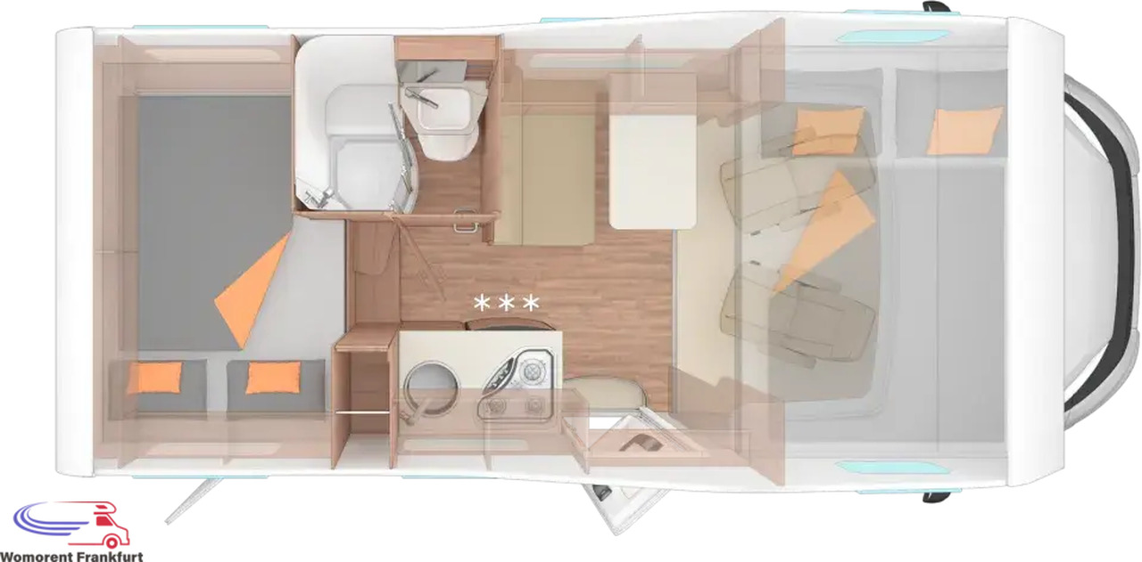 Wohnmobil Weinsberg CaraHome 550 MG - Autocaravana capucine: foto 3 Wohnmobil Weinsberg CaraHome 550 MG - Autocaravana capucine: foto 3