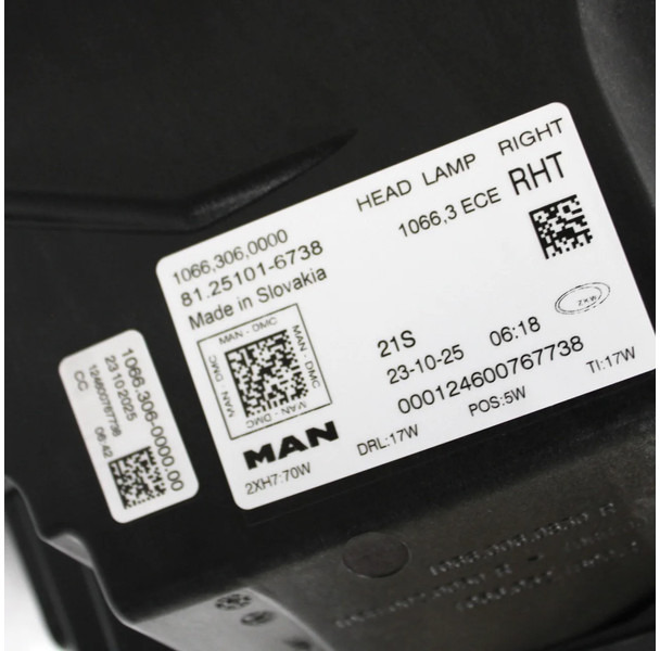 MAN TGX Koplamp Rechts 81.25101-6738 Nieuw! Model 2021+ - Farol dianteira de Caminhão: foto 2 MAN TGX Koplamp Rechts 81.25101-6738 Nieuw! Model 2021+ - Farol dianteira de Caminhão: foto 2