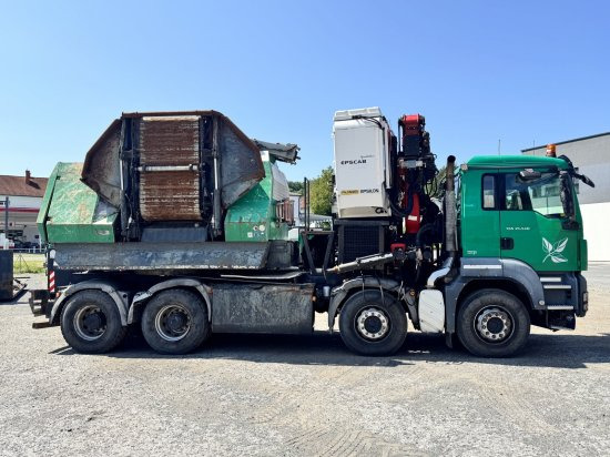 MAN TGS 35.540 8x4 mit Komptech-Zusatzeinheit - Equipamento florestal, Caminhão: foto 4 MAN TGS 35.540 8x4 mit Komptech-Zusatzeinheit - Equipamento florestal, Caminhão: foto 4