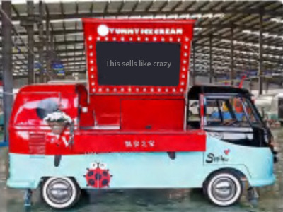 Deli Star Trailer Retro Minivan Fliptop 4300 Electric - EU standards - Roulote bar: foto 2 Deli Star Trailer Retro Minivan Fliptop 4300 Electric - EU standards - Roulote bar: foto 2