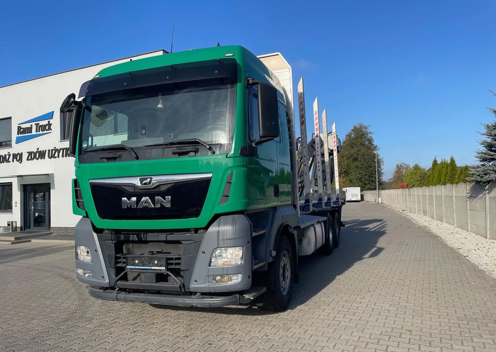 MAN TGX 26.500, 6x4, HDS EPSILOM M12Z, do transportu drewna. - Caminhão florestal: foto 1 MAN TGX 26.500, 6x4, HDS EPSILOM M12Z, do transportu drewna. - Caminhão florestal: foto 1