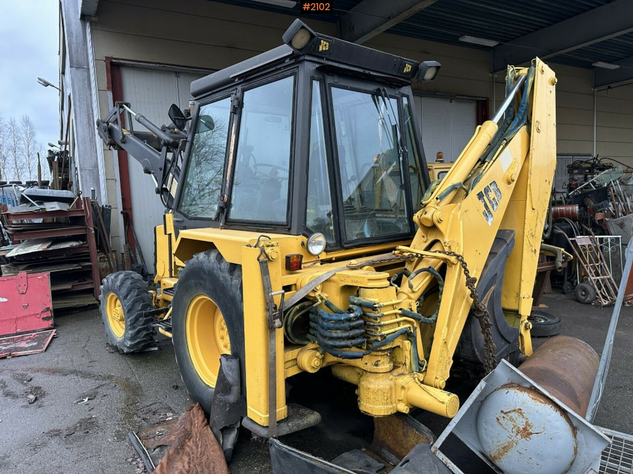 Backhoe loader JCB 3D-4 Rep. object - Trator: foto 3 Backhoe loader JCB 3D-4 Rep. object - Trator: foto 3