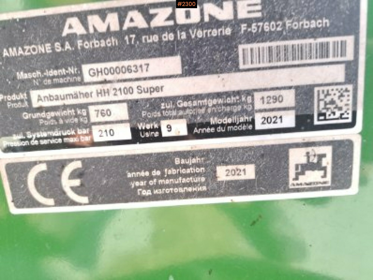 Horsemanure Collector Amazone Horsehopper Smartcut 2100 - Maquina para lavrar a terra: foto 5 Horsemanure Collector Amazone Horsehopper Smartcut 2100 - Maquina para lavrar a terra: foto 5