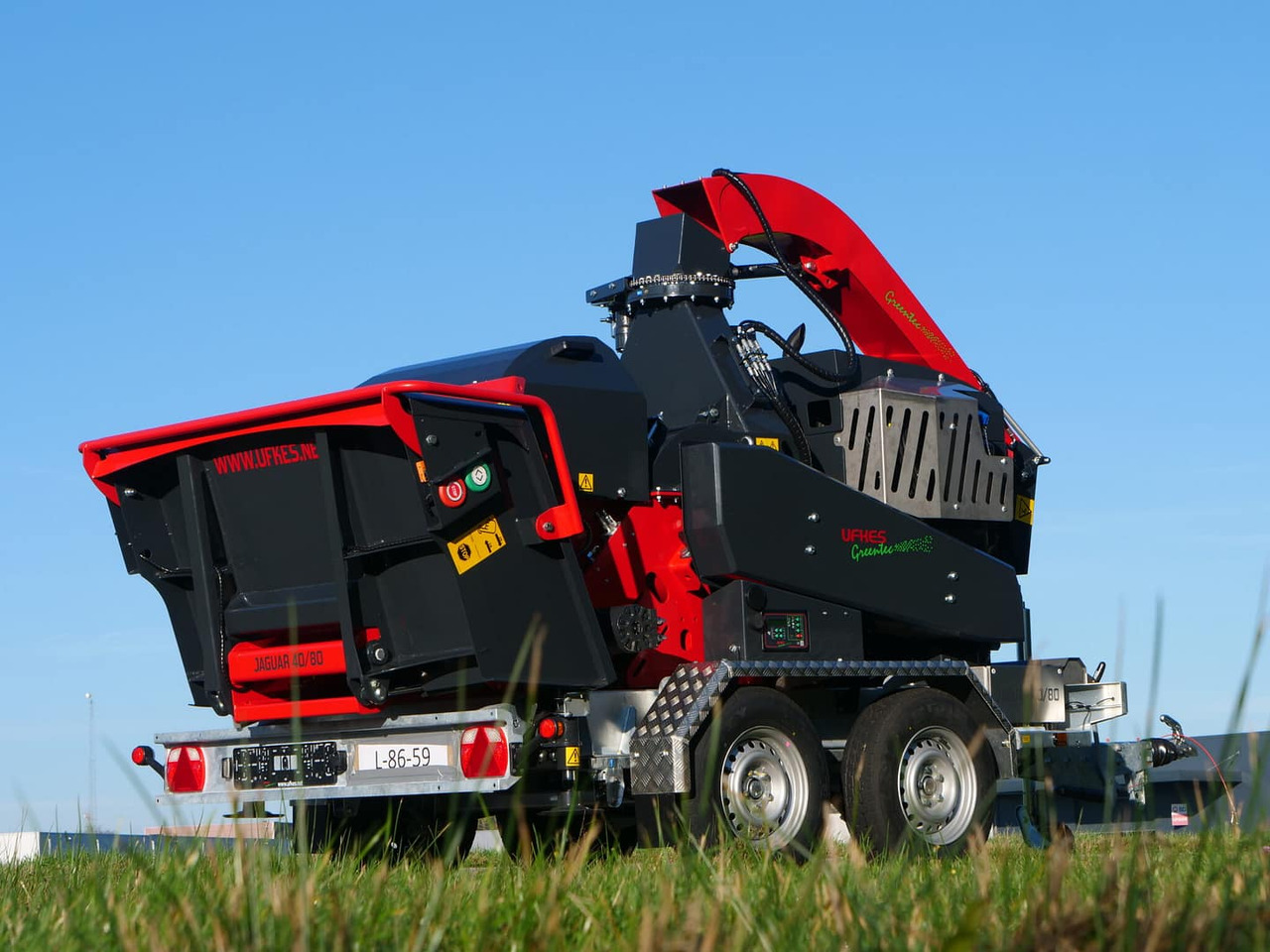 Equipamento florestal, Reboque UFKES Greentec Jaguar 40-80 3.5T: foto 9