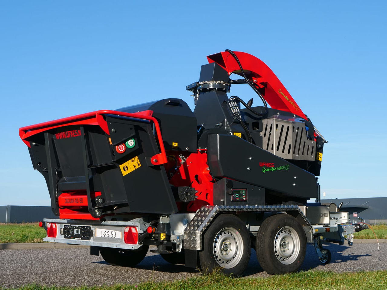 Equipamento florestal, Reboque UFKES Greentec Jaguar 40-80 3.5T: foto 14