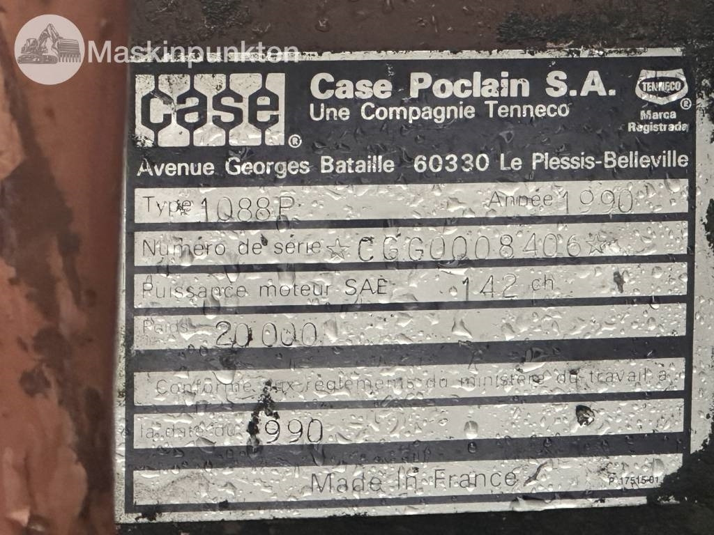 Escavadeira de rodas Case Poclain 1088 P: foto 44 Escavadeira de rodas Case Poclain 1088 P: foto 44