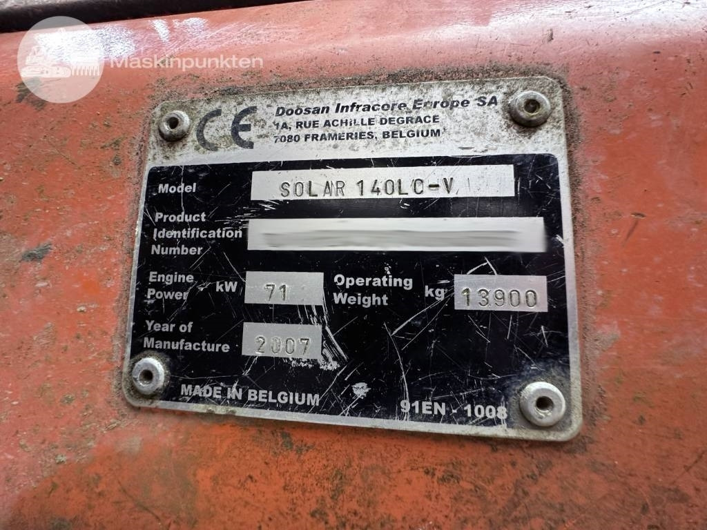 Escavadora de rastos Doosan Solar 140 LC V: foto 12