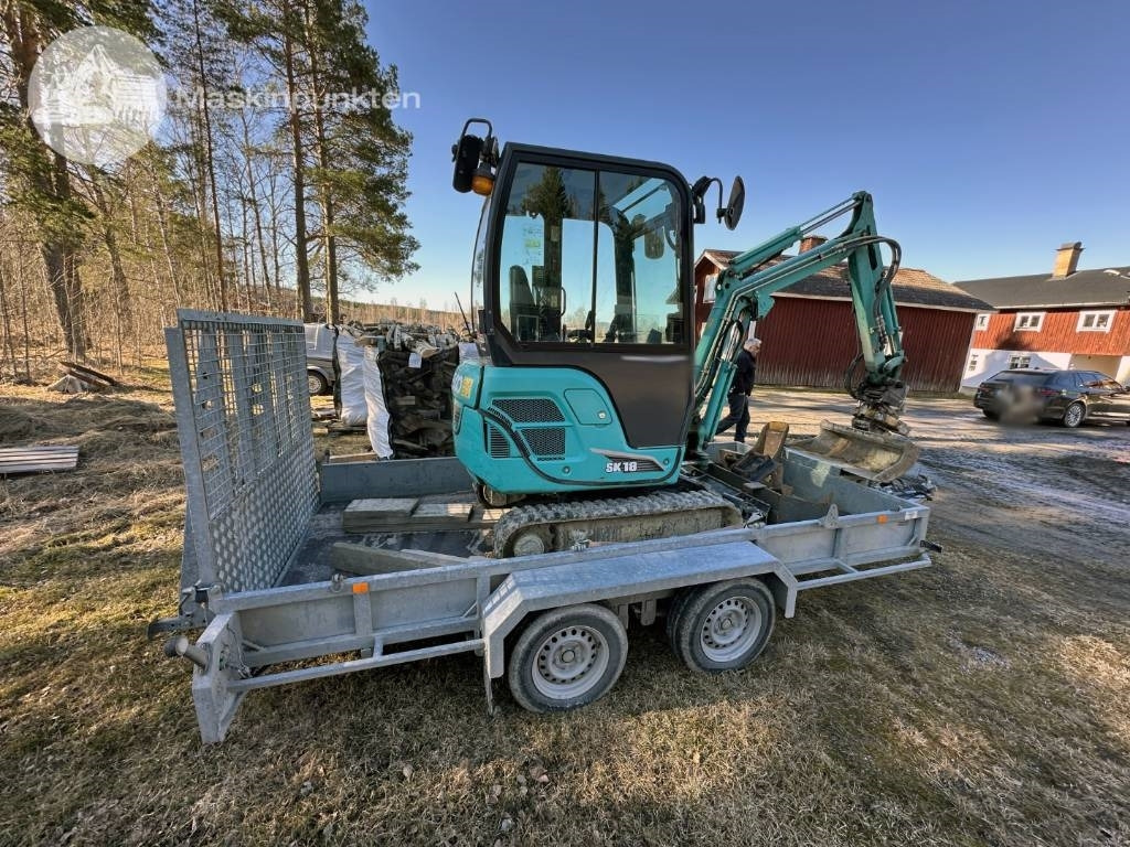 Kobelco SK 18 Med vagn! - Mini escavadeira: foto 4 Kobelco SK 18 Med vagn! - Mini escavadeira: foto 4