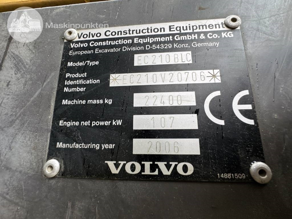 Escavadora de rastos Volvo EC 210 B LC: foto 10