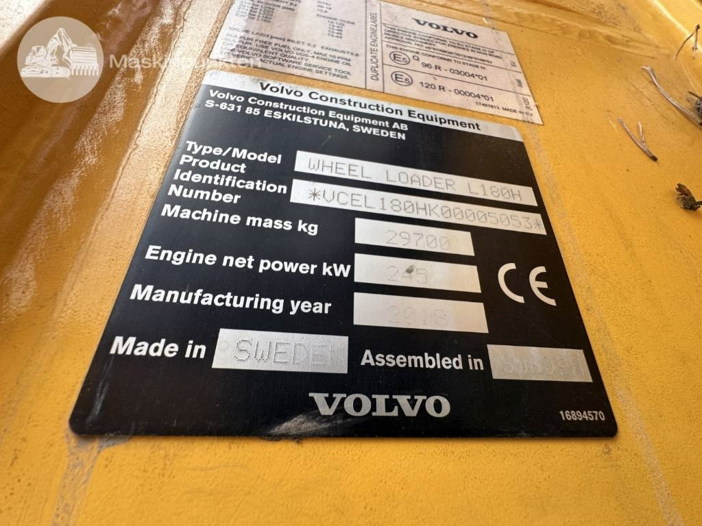 Carregadeira de rodas Volvo L 180 H: foto 13
