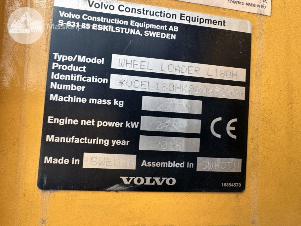 Carregadeira de rodas Volvo L 180 H: foto 14