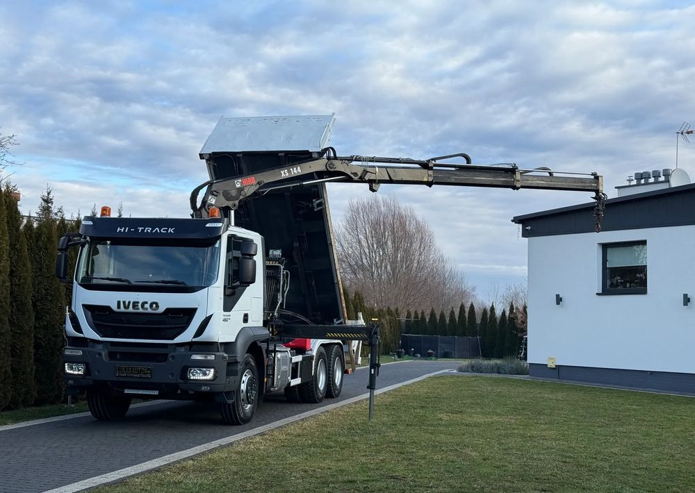 Iveco TRAKKER 450 6X4 PODWÓJNA HYDRO-BURTA HIAB 104 - Caminhão basculante: foto 1 Iveco TRAKKER 450 6X4 PODWÓJNA HYDRO-BURTA HIAB 104 - Caminhão basculante: foto 1