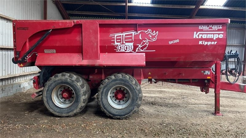 Krampe SK 550 Entreprenørvogn med Hardox kasse SK 500 - Reboque basculante agrícola: foto 1 Krampe SK 550 Entreprenørvogn med Hardox kasse SK 500 - Reboque basculante agrícola: foto 1
