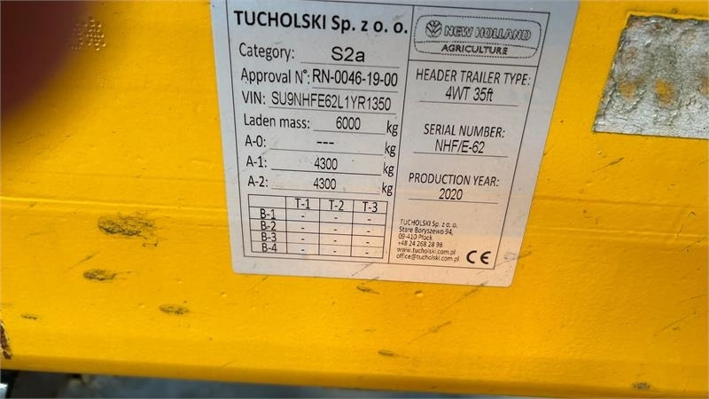 New Holland 4 hjulet skærebordsvogn - Carreta para Plataforma de Colheitadeira: foto 3 New Holland 4 hjulet skærebordsvogn - Carreta para Plataforma de Colheitadeira: foto 3