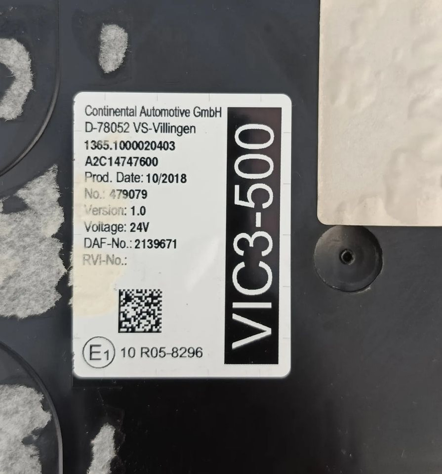 DAF XF 106 EURO 6 MX13 KOMPUTER STEROWNIK MODUŁ VIC3-500 2137691 - Centralina electrónica de Caminhão: foto 2 DAF XF 106 EURO 6 MX13 KOMPUTER STEROWNIK MODUŁ VIC3-500 2137691 - Centralina electrónica de Caminhão: foto 2