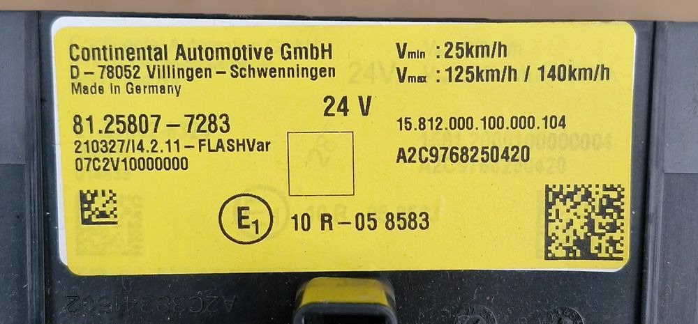 MAN TG3 LICZNIK ZEGARY 81.25807-7283 - Cabine e interior: foto 2 MAN TG3 LICZNIK ZEGARY 81.25807-7283 - Cabine e interior: foto 2