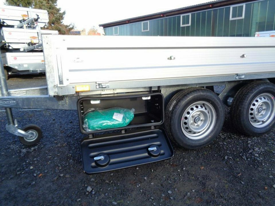 Böckmann PKW-Anhänger, 2,0 to. Hochlader,Staubox, Containernetz - Reboque plataforma/ Caixa aberta: foto 2 Böckmann PKW-Anhänger, 2,0 to. Hochlader,Staubox, Containernetz - Reboque plataforma/ Caixa aberta: foto 2